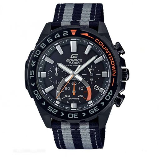 Casio Men's Edifice EFS-S550 Solar Powered Watch - Black - EFSS550BL-1A