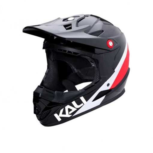 Kali Protectives Kid's Zoka Youth BMX Bike Helmet - Pinner Gloss Black/Red/White - 021061811
