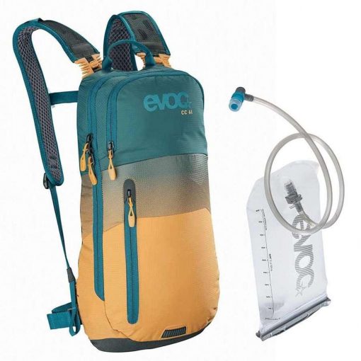 EVOC CC 6 + 2L Bladder Hydration Backpack - Petrol/Loam - 100315325