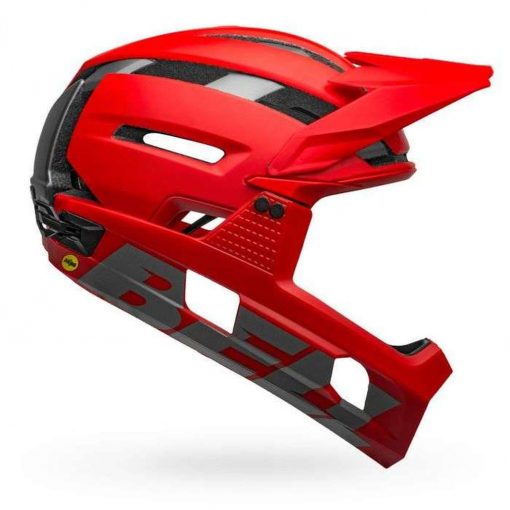 Bell Sports Super Air R MIPS Bicycle Helmet - MATTE-GLOSS RED-GRAY