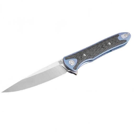 Artisan Cutlery Shark Folder 3.94 in. Blue Titanium Handle S35VN - 1707G-BU