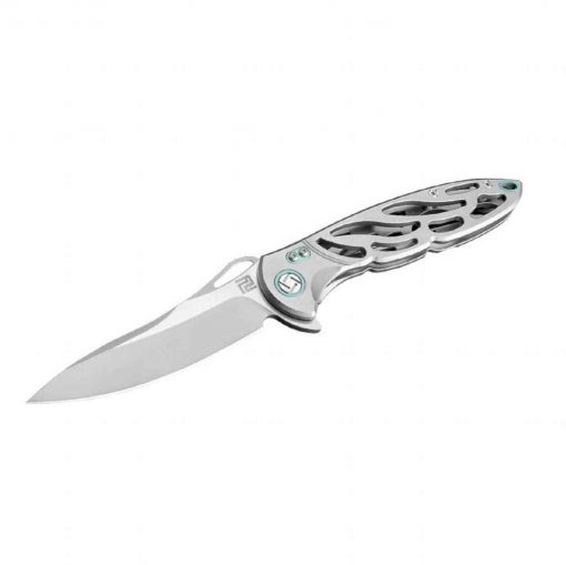 Artisan Cutlery Hoverwing Folder 3.94 M390 Blade Gray Titanium - 1801G-GYM
