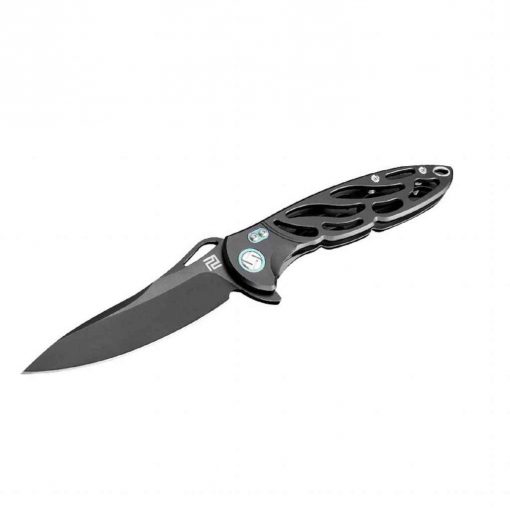 Artisan Cutlery Hoverwing Folder 3.94 M390 Blade Black Titanium - 1801G-BKM