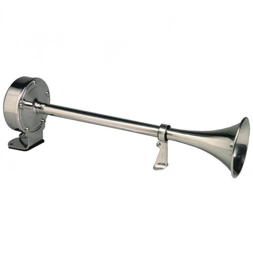 Ongaro Deluxe SS Single Trumpet Horn 12V - 10027