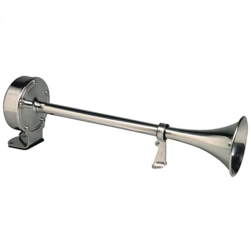 Ongaro Deluxe SS Single Trumpet Horn 24V - 12427