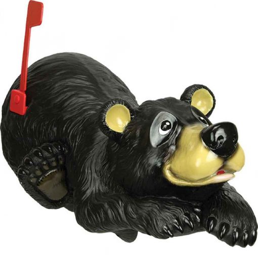 Rivers Edge Products' Rivers Edge Black Bear Mailbox-25In X 13.8In X 10.7In