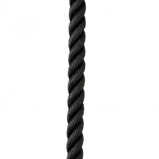 New England Ropes 3/4 Inch X 25 Foot Nylon 3 Strand Dock Line Black - C6054-24-00025