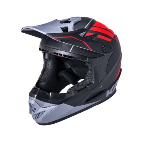 Kali Protectives Adult Zoka BMX Bike Helmet - Eon Matte Black/Red/Gray - 021062012