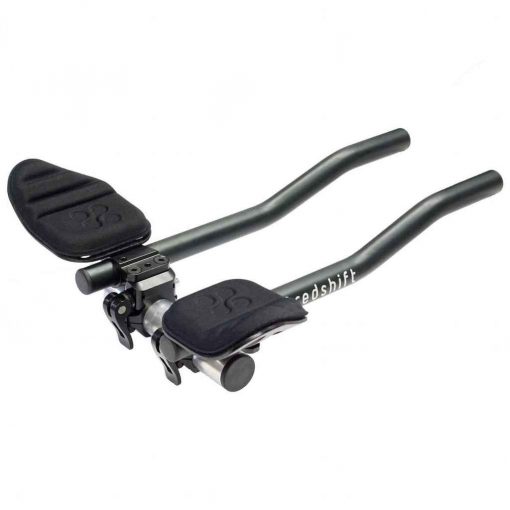 Redshift Sports Quick Release AeroBars - Aluminum|S-Bend|31.8mm|362mm|Black - RS-10-02