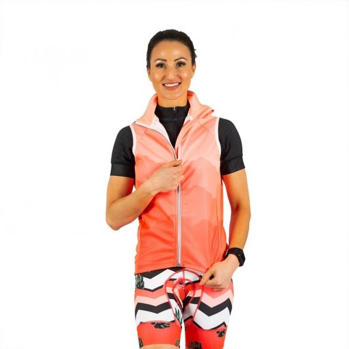 Shebeest Women's InVest Cycling Vest - Faded-Watermelon - 3728-FDWM