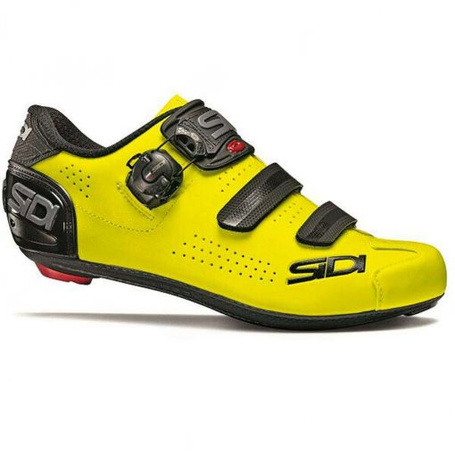 Sidi Men's Alba 2 Road Cycling Shoes - Black/Flo Yellow - SRS-AL2-BKFY