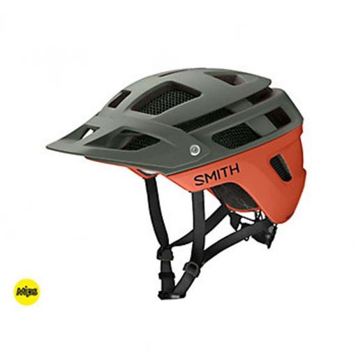 Smith Men's Forefront 2 MIPS MTB Cycling Helmet - Matte Sage/Red Rock - E0072204W