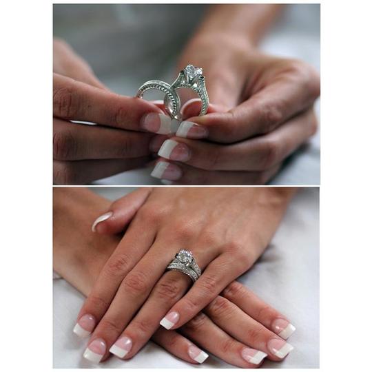 .925 Sterling Silver 2.5 Ct Princess Cut Engagement/Bridal Set.*Sz And Unique* Women's Wedding Band Set
