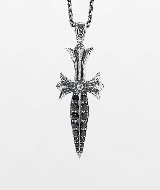 Saint Midas x Nyjah Huston Saint Nyjah Silver Dagger Necklace