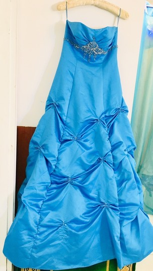 & Stories  Blue Polyester Feminine Wedding Dress