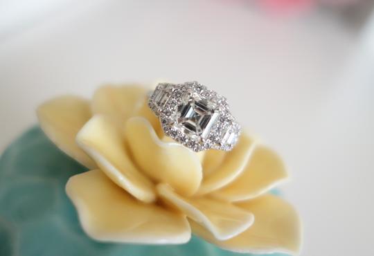 *Brand New*2.25ct Asscher Cut Halo Diamond Engagement Ring