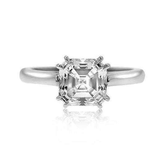 "Perfect Zarina" Asscher Solitaire Engagement Ring