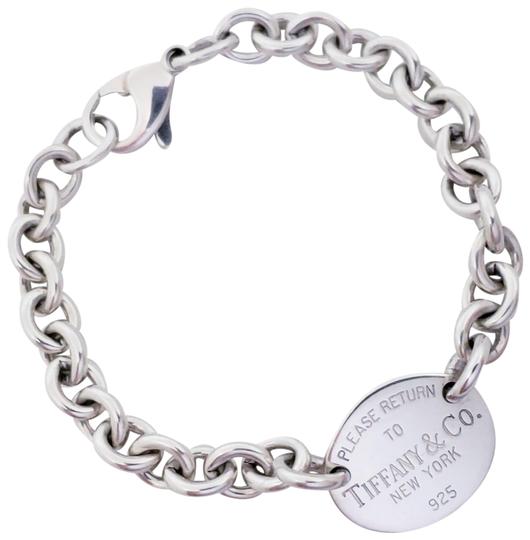 Tiffany & Co.  Please Return To Oval Tag Sterling Silver 8" Bracelet