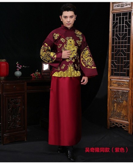 Traditional Chinese Men Costume Tuxedo - dealplus