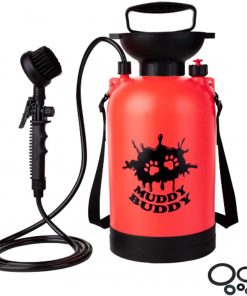 B08T1HNCND Muddy Buddy Portable Dog Shower with Brush 1.3 gal - Dog Washer, Also Great for Horses and for Cleaning Your car, Camping Equipment, Boots, Bikes and Much More.